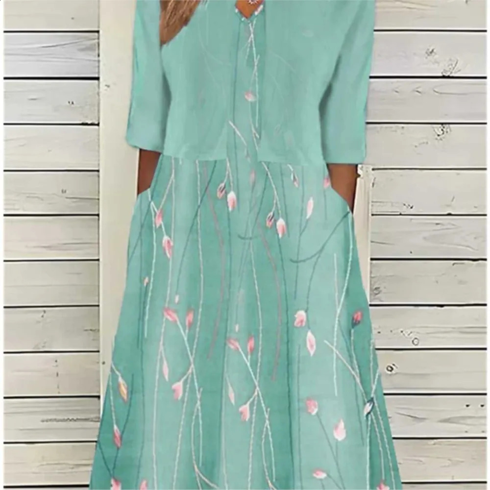 Autumn Boho Maxi set dress womens V-neck elegant floral print long skirt cardigan set womens casual beach holiday set dress 250109