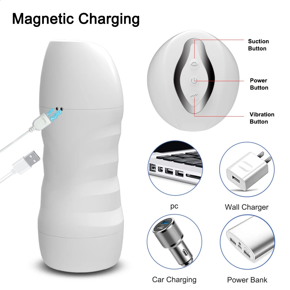 Automatic Male Sucking Mastubator Vibration Blowjob Machine Masturbation Cup Sex Toys Adult Goods for Men Masturbate Supplies 250809cj