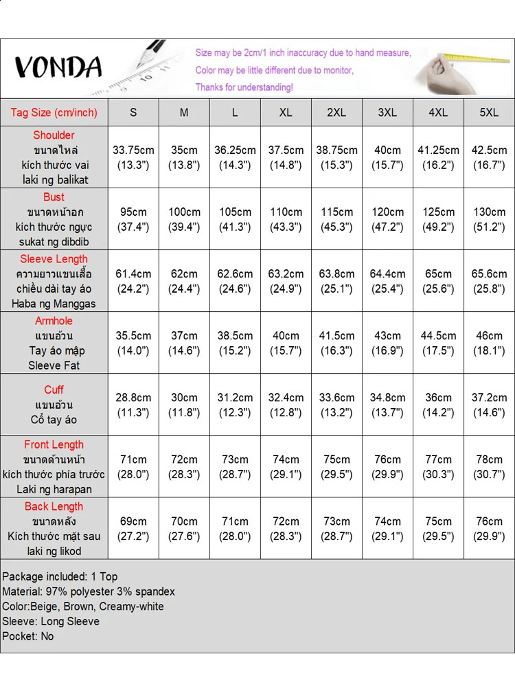 VONDA Women Satin Silk Blouses 2024 Elegant Long Sleeve Tops Casual Pile Collar Blusas Solid Color Pullover Lady Office Tunics 250107