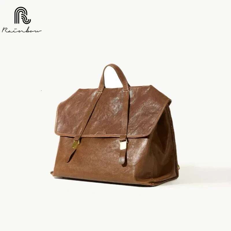 RAINBOW New Style Designer High-End Denim Shoulder Crossbody Bag For Women Man Portable Briefcase Backpack