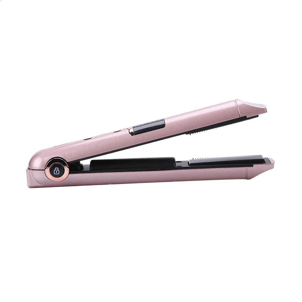 2-in-1 Curling Wand Straightener Temperature Adjustable 2 in 1 Hair Straightener Curler for Travel Gift for Girls/Women 250108