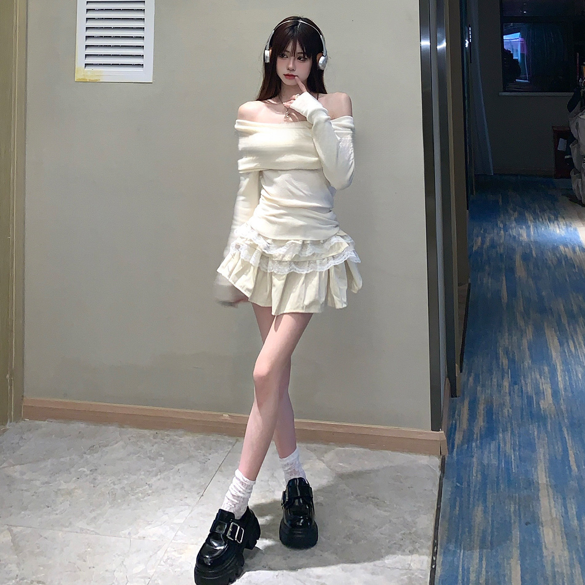 Eloping With Love~Four Seasons 7Cm Tall, Short, Thick Soled, Small Leather 2024 Autumn Edition, British Loafers, Single Shoes For Women