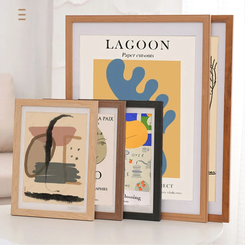 1 Pcs A4 Family Photo ,14 Inch Large Wood Frame , 30x35cm Home Decor Picture Frames with 10X15 20X25cm 20x25cm H260306