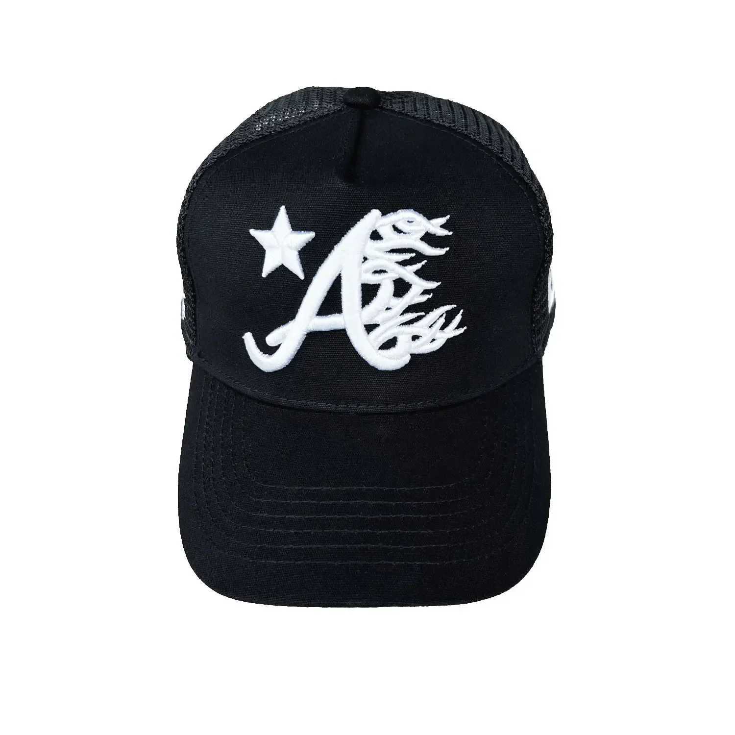 Ball Caps 2024 New Mens Baseball Hat Embroidered Letter Face Mesh Curve Eaves High Quality Summer Sports Sun Visor Otaku H250113
