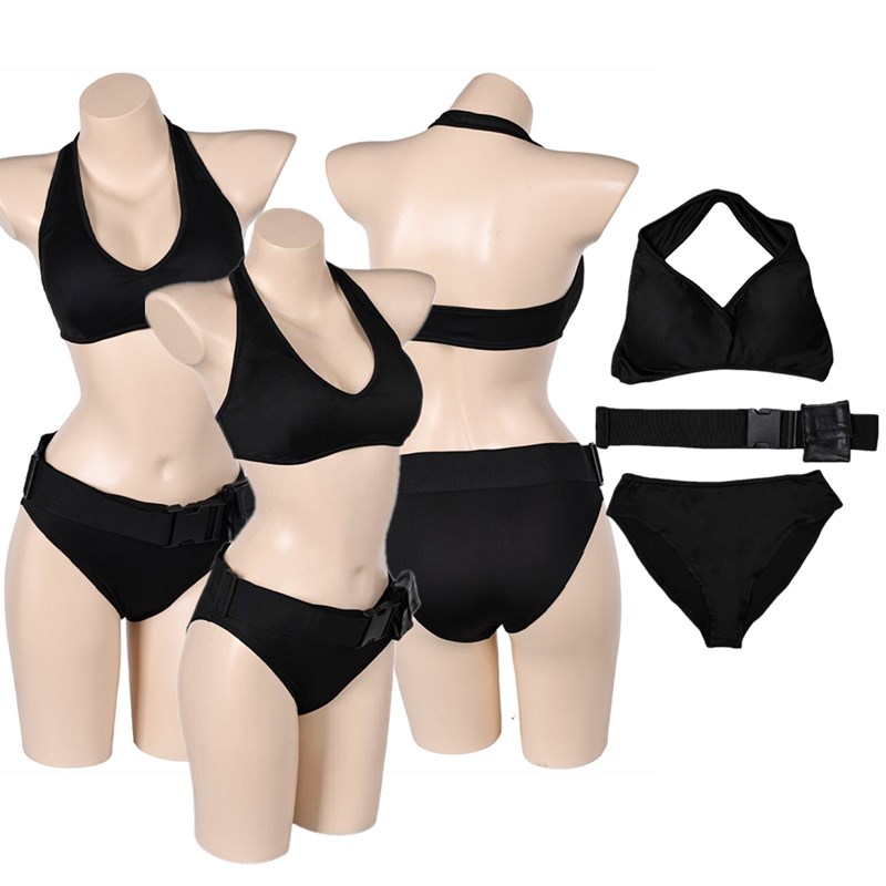 Movie Roleplay Lara Cos Croft Cosplay Swimsuit Adult Women Bikini Costume Beach Swimwear Outfits Halloween Carnival Party Suit