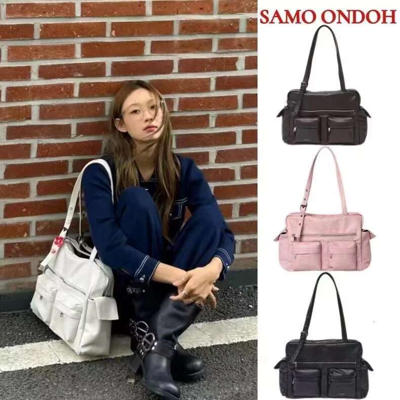 Samo Ondoh Korean Retro Fashion Autumn And Winter Melard Large Capacity Handbag Shoulder Bag Samoondoh Briefcase