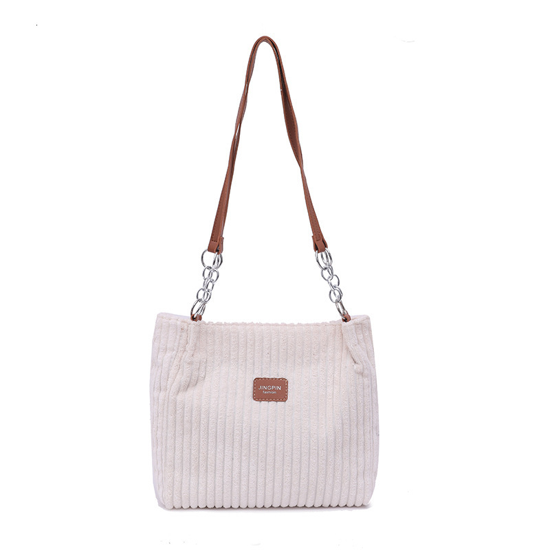 2025 New Spring And Autumn Large Capacity Velvet Trendy Handbag Solid Color Student Shoulder Versatile Tote Designer Handbag Commuter Bag