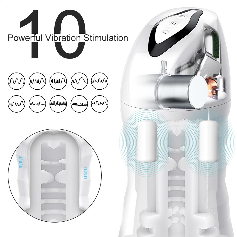 Automatic Male Sucking Mastubator Vibration Blowjob Machine Masturbation Cup Sex Toys Adult Goods for Men Masturbate Supplies 250809cj