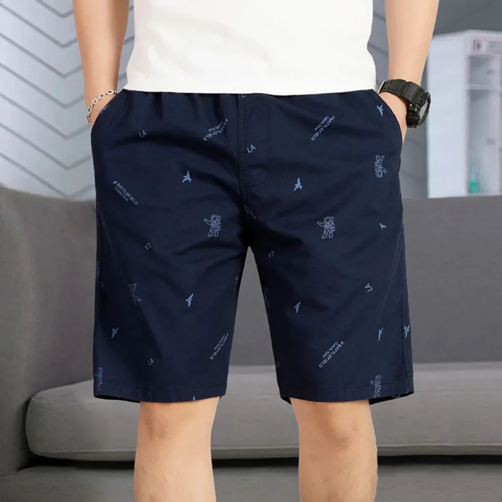 Mens Summer Casual Shorts Hawaiian Drawstring Beach with Pockets Yellow Cotton Pants 250103