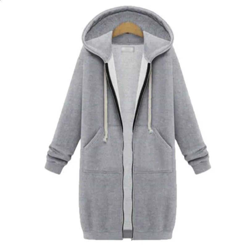 Autumn Long Plush Sweater Womens Oversized Loose Hooded Jacket Cardigan for Women 250106