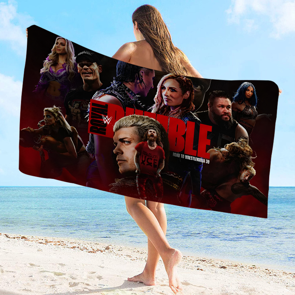WWE Rug Wrestling star ART Towel Microfiber Beach Towel Absorbent Quick dry Soft Yoga Swimming Resort Mountain Climbing Towel