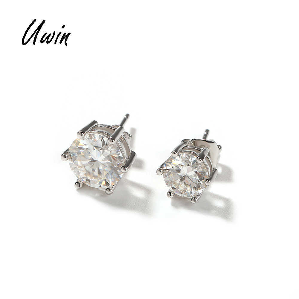 Earrings Silver 925 Sterling Women Moissanite Hip Hop Jewelry Silver Stud Earrings Fashion Earrings 2024 Moissanite Jewelry