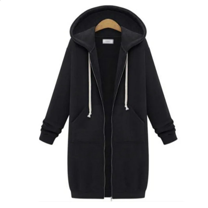 Autumn Long Plush Sweater Womens Oversized Loose Hooded Jacket Cardigan for Women 250106