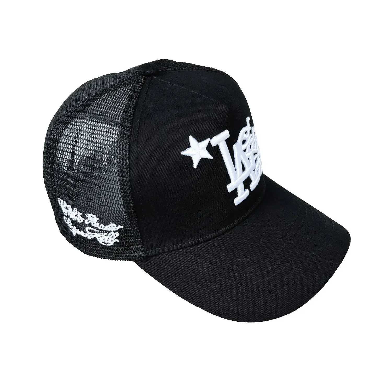 Ball Caps 2024 New Mens Baseball Hat Embroidered Letter Face Mesh Curve Eaves High Quality Summer Sports Sun Visor Otaku H250113