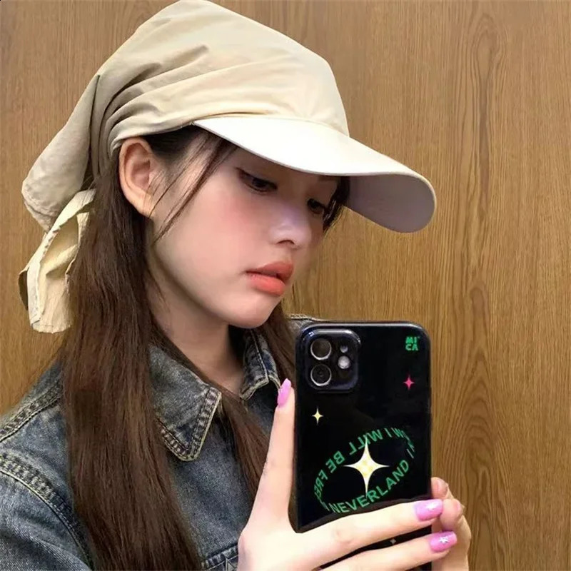 Soild Color Quick-drying Baseball Cap Kpop Style Women Ladies Sun Protection Headscarf Hat Summer Outdoor Sunscreen Beach Hats 250108