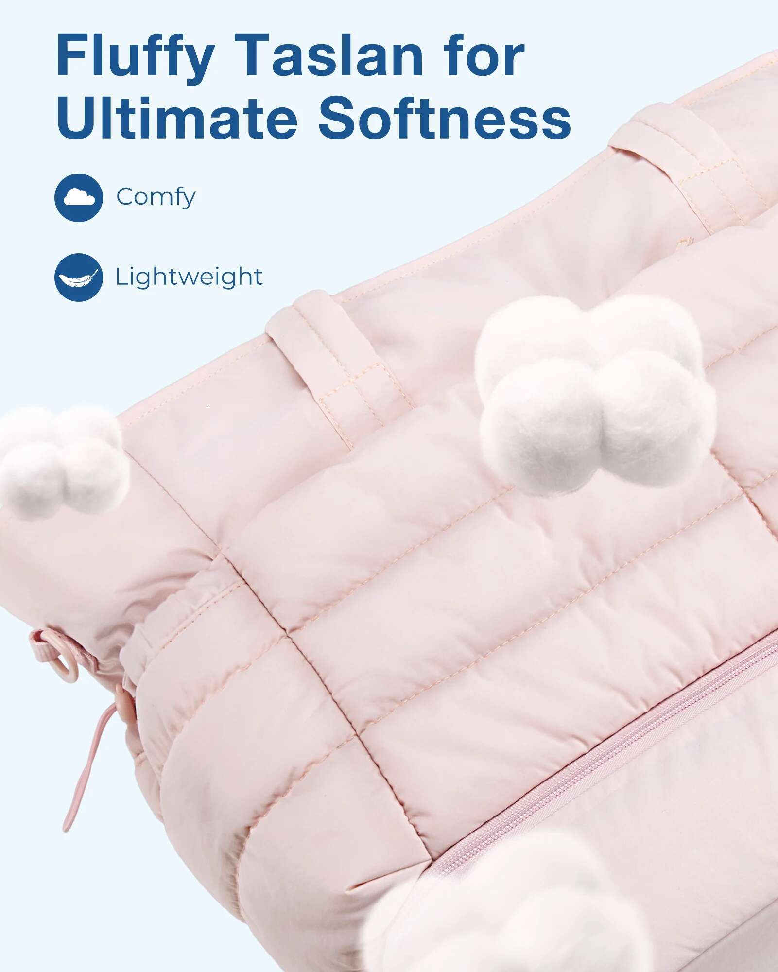 BAGAMRT Puffy Shoulder Tote Bag Large Capacity Quilted Crossbody Handbag 2Pc Travel Lage Womens Fiess Bags