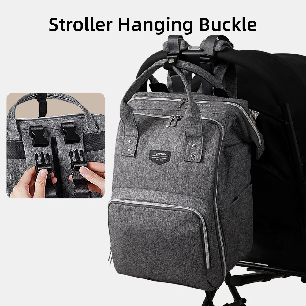 Nappy Backpack Bag Mummy Large Capacity Bag Multi-function Waterproof Outdoor Travel Diaper Bags 250106