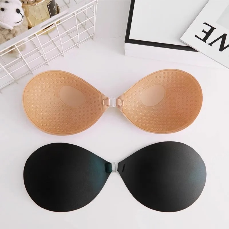 Sexy Sujetador Women's bra Invisible Push Up Bra Self-Adhesive Silicone Seamless Front Closure Sticky Backless Strapless Bra