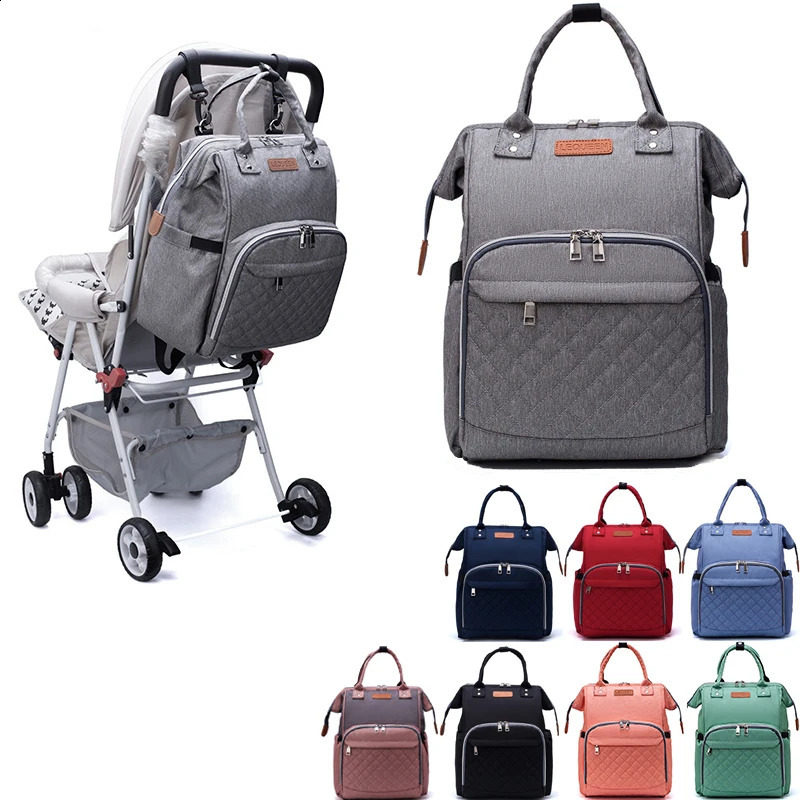 Original LEQUEEN Mommy Diaper Bags Mother Large Capacity Travel Nappy Backpacks Waterproof Large Nursing Bag for baby born 250106