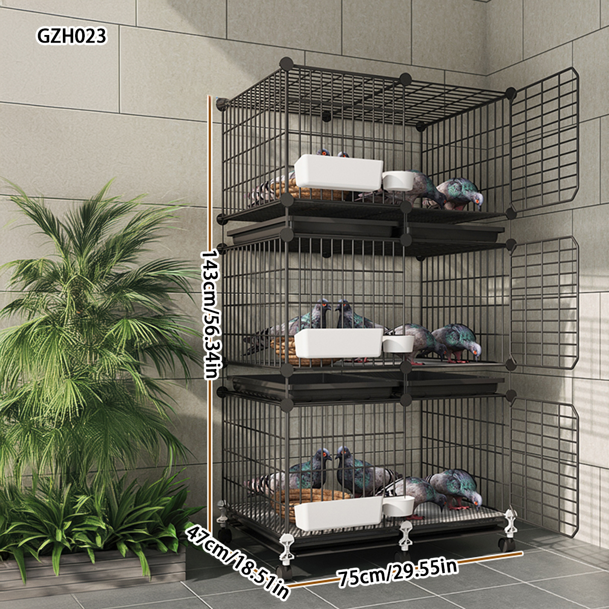 Household Extra-large Pigeon Nest Box Cage for Breeding Pairs - Innovative Duck Farming Pen