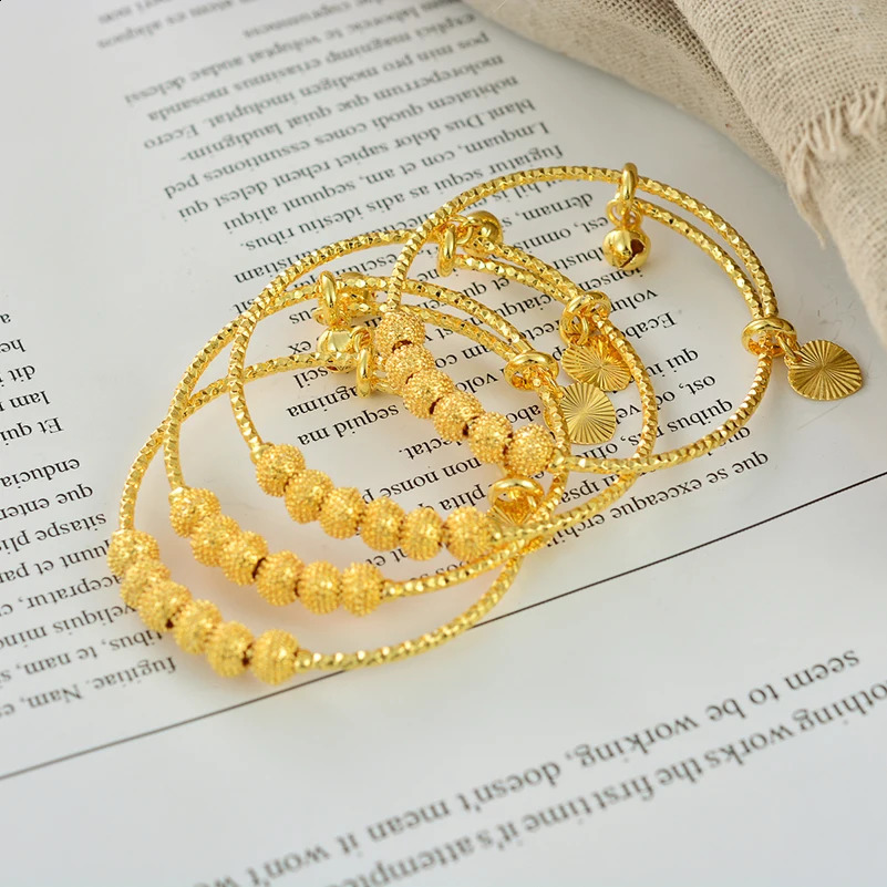 18k solid color bracelet suitable for ren Ethiopian bracelets birthday gifts Habesha party bracelets 250109