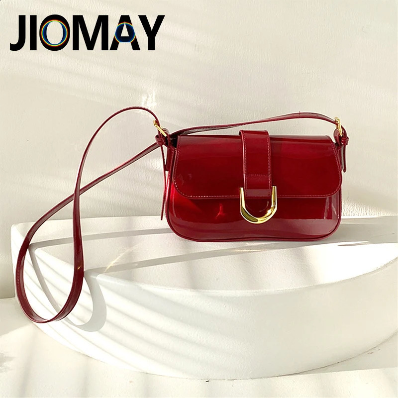 JIOMAY Fashion Shoulder Bag er Handbags High Quality PU Leather Purses For Women Solid Color Handbags 250110