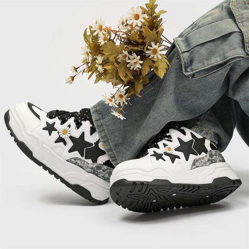 Popular Daisy Bread Heightened Matcake Women's Lefu Flat Indoor And Outdoor Casual Shoes Star Board Shoe