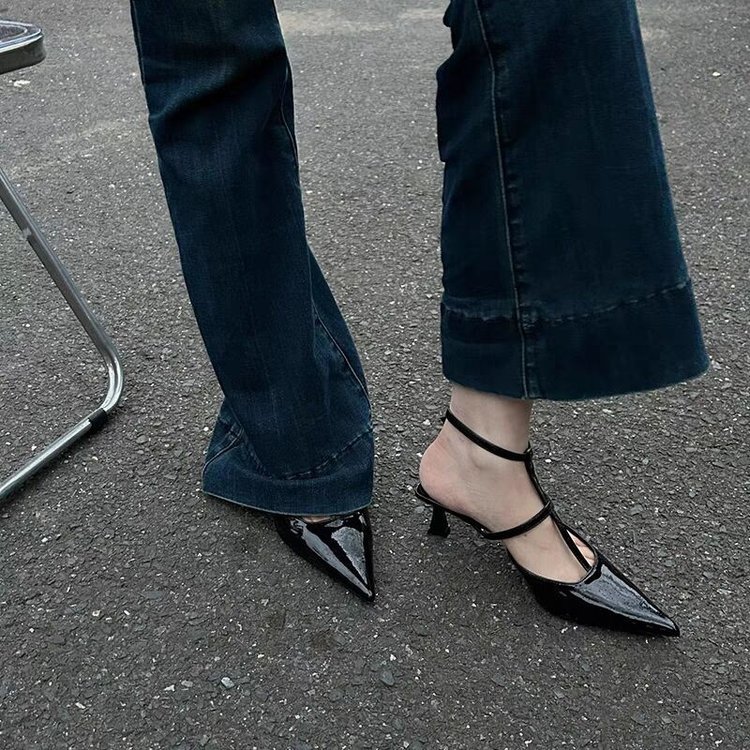 Women Sandals Fashion Simple Design Pointed Toe Sexy Style Outdoor Wear hot High Heel Triple Black White Nude Free shipping