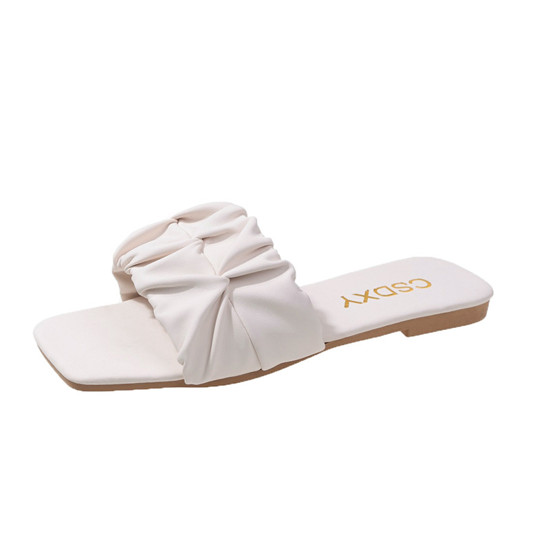 hot free shipping designer Sandals for woman 2025 new Minimalist Solid Classics breathable and fashionable Daily Outfit flat white green