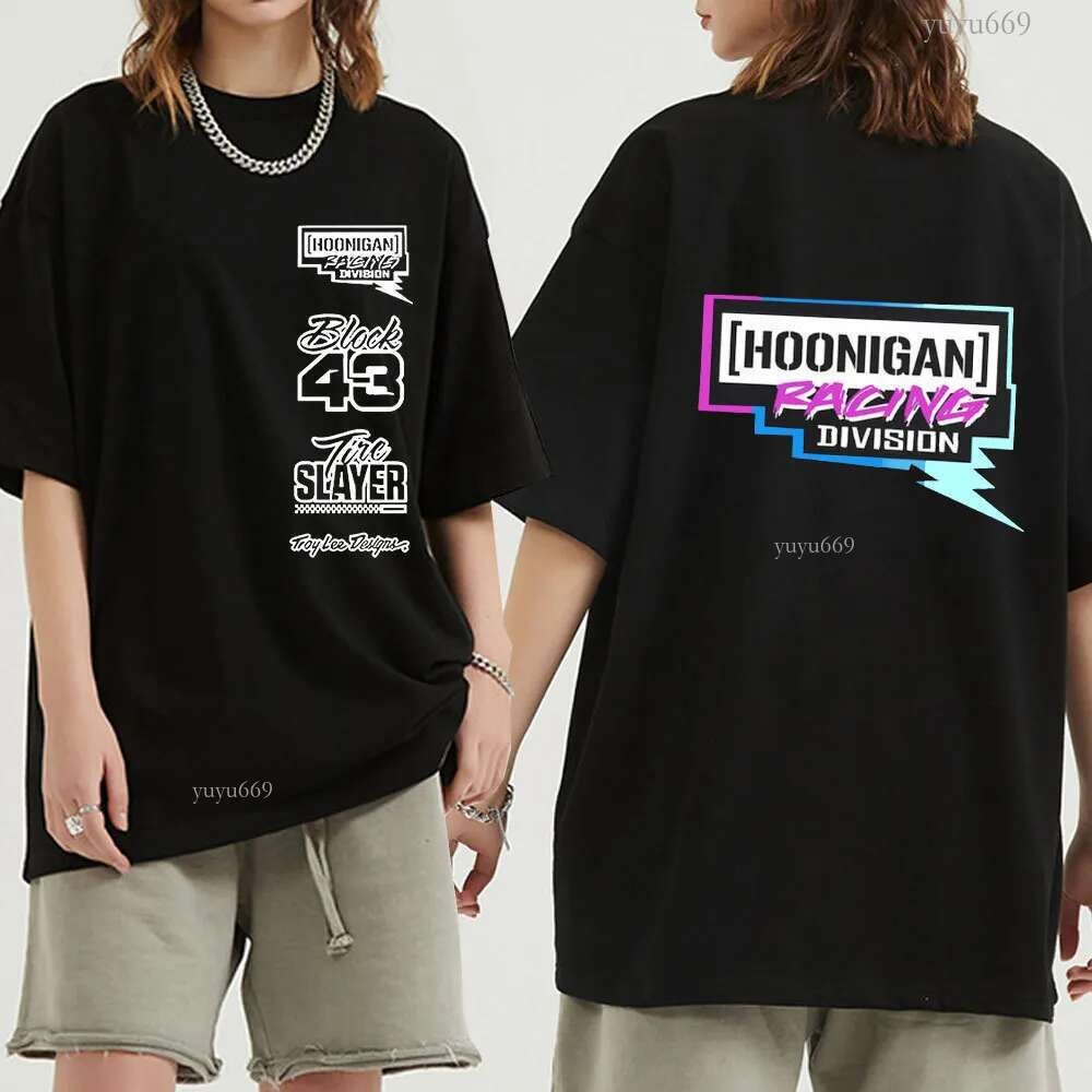 Men's T-Shirts Ken Block 43 T-shirt Men's Graphic Print T-shirts Aesthetic Gothic Casual Cotton Oversized Short Sleeve T Shirts Tops Streetw
