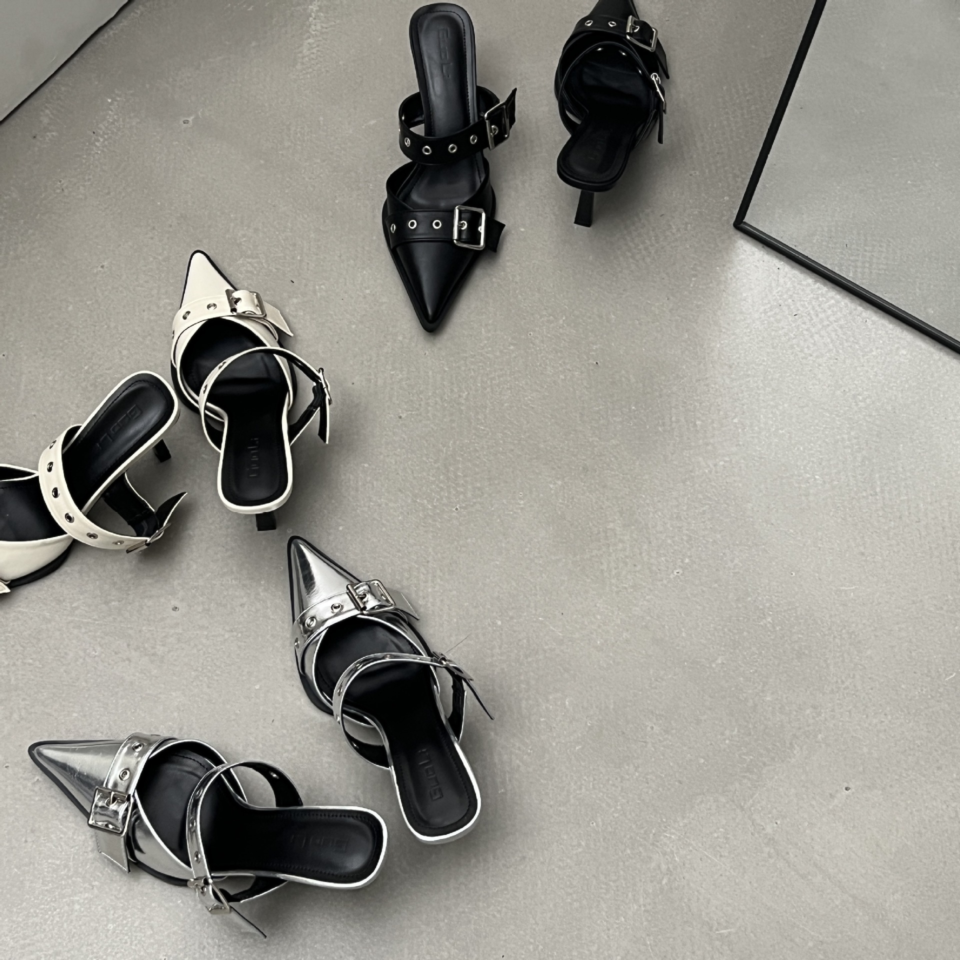 Free Shipping new designer heels Dress Shoes Slippers womans high heel buckle sandals pointed toes woman ladies outdoor shoes