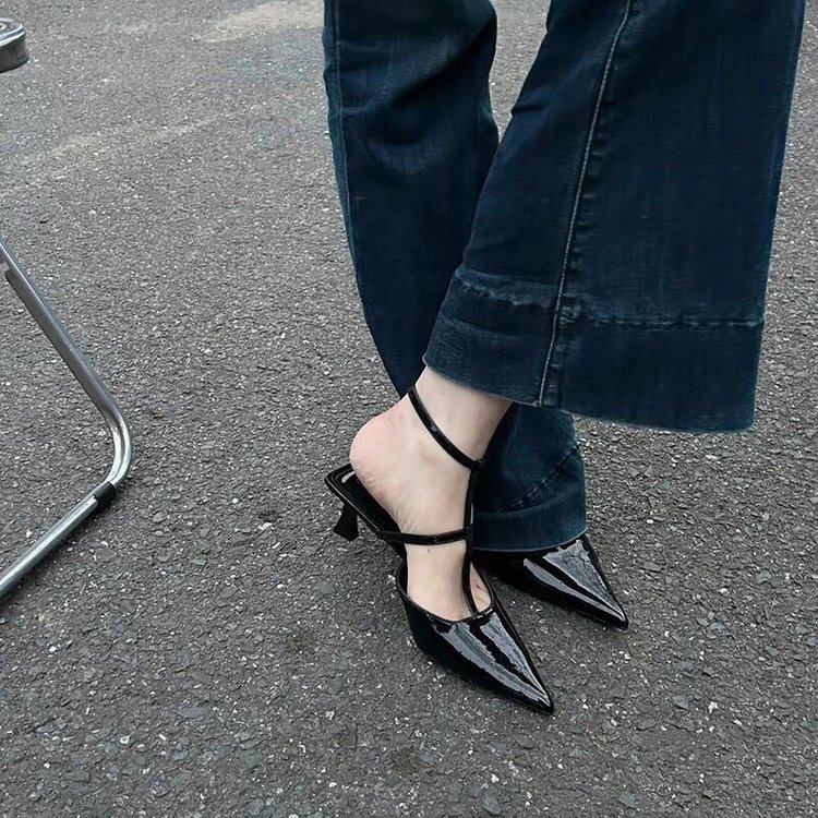 Women Sandals Fashion Simple Design Pointed Toe Sexy Style Outdoor Wear hot High Heel Triple Black White Nude Free shipping