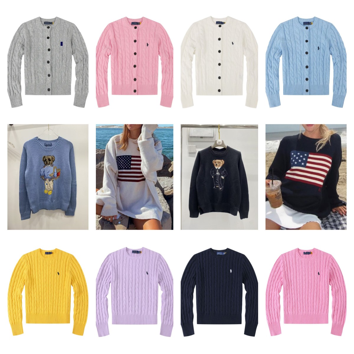 sweater sweater women pull luxe teddy bear cardigan womens femme luxury sweaters long sleeve grew neck clothes embroidered cardigan cashmere knitwear woman knit