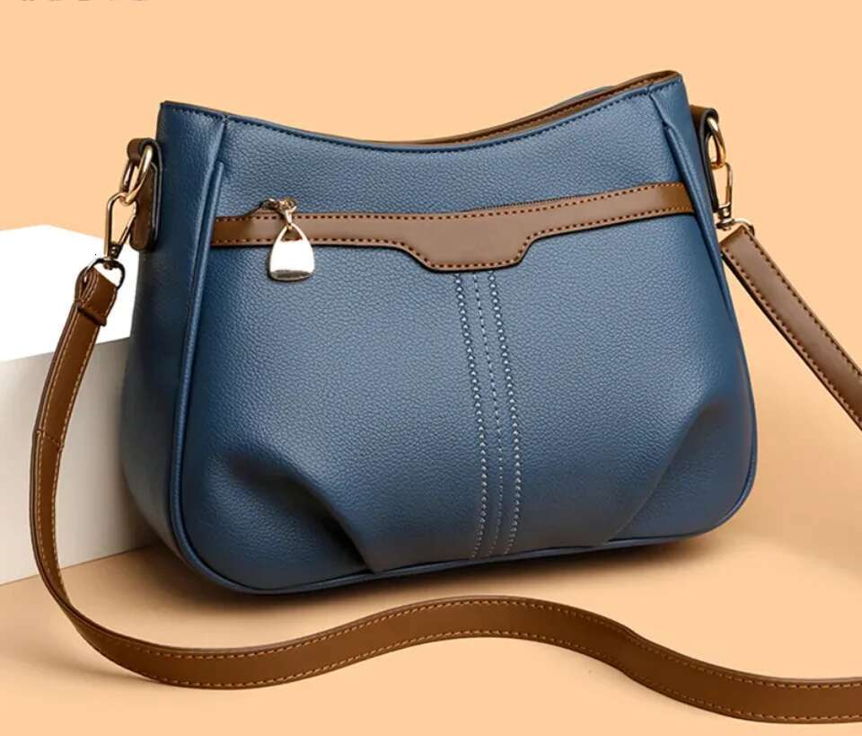 High Quality PU Leather Handbag Purse Women's Bag Solid Color Shoulder Crossbody Bags Lady Messenger Tote Bag For Women