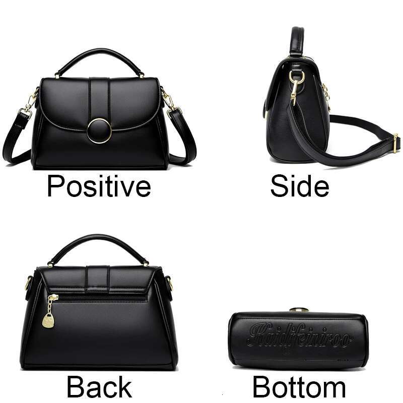 Fashion Solid Color Genuine Leather Women Crossbody Female Shoulder Designer New Handbag Ladies Tote Sac A Main Feminina