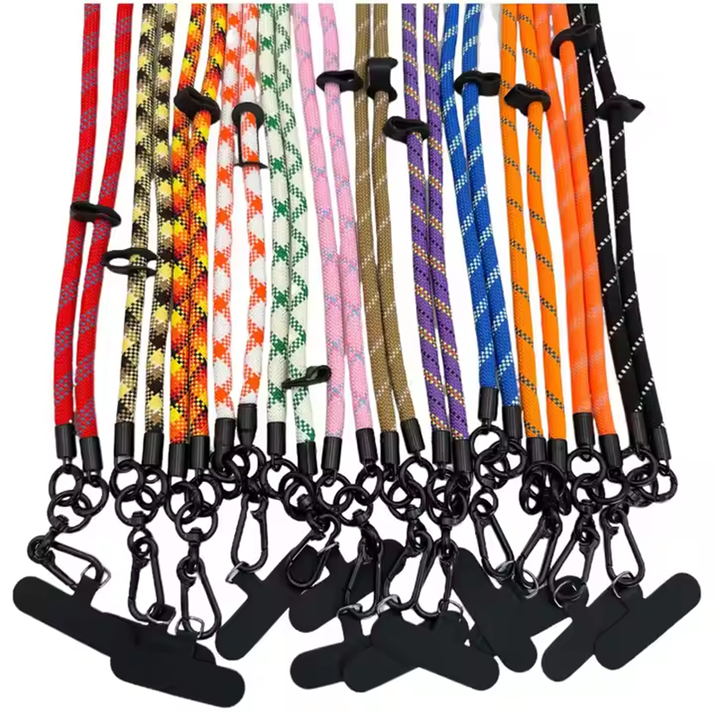 Factory Custom Roust High Quality Customized Color Phone Lanyards Stylish Unique Metal Hooks Roust High-Assistance Badge Holder Accessories