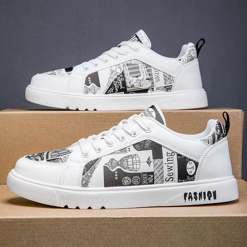 Running Flat Comfortable Leather Casual Outdoor Walking Tennis Shoes 2025 New Fashion Sneakers For Men