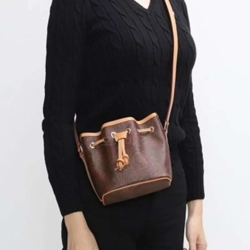 Fashion Woman Small Women Crossbody Bags Leather Shoulder Female Bag Tote Bucket