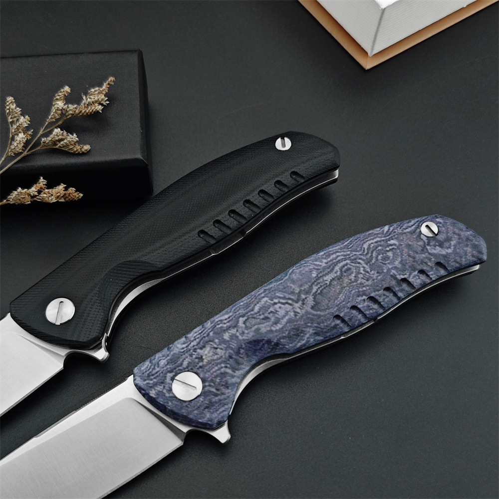 NEW G10 Hunting Knives Folding Quantum Cromax D2 Drop Point Blade Outdoor Camping Pocket Knife EDC Tool with Original Box 15535 3300 535 533 1660 9000