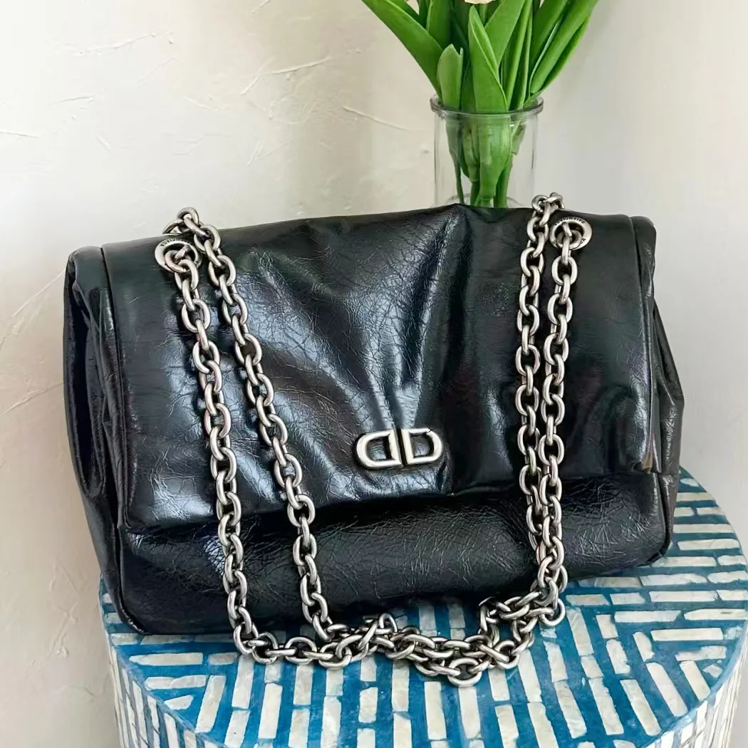 Fashion MONACO Genuine Leather BB Designer Clutch Bag Luxury Totes Womens handbag pochette Shoulder bag metal chain travel large Cross Body mens weekender Hobo Bags