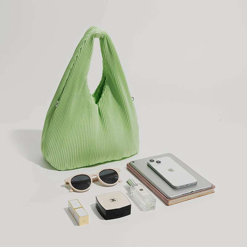 Fashion Hobos Bag For Women Designer Handbags And Purses New In Nylon Ruched Decoration Inner Pocket Shoulder Bags