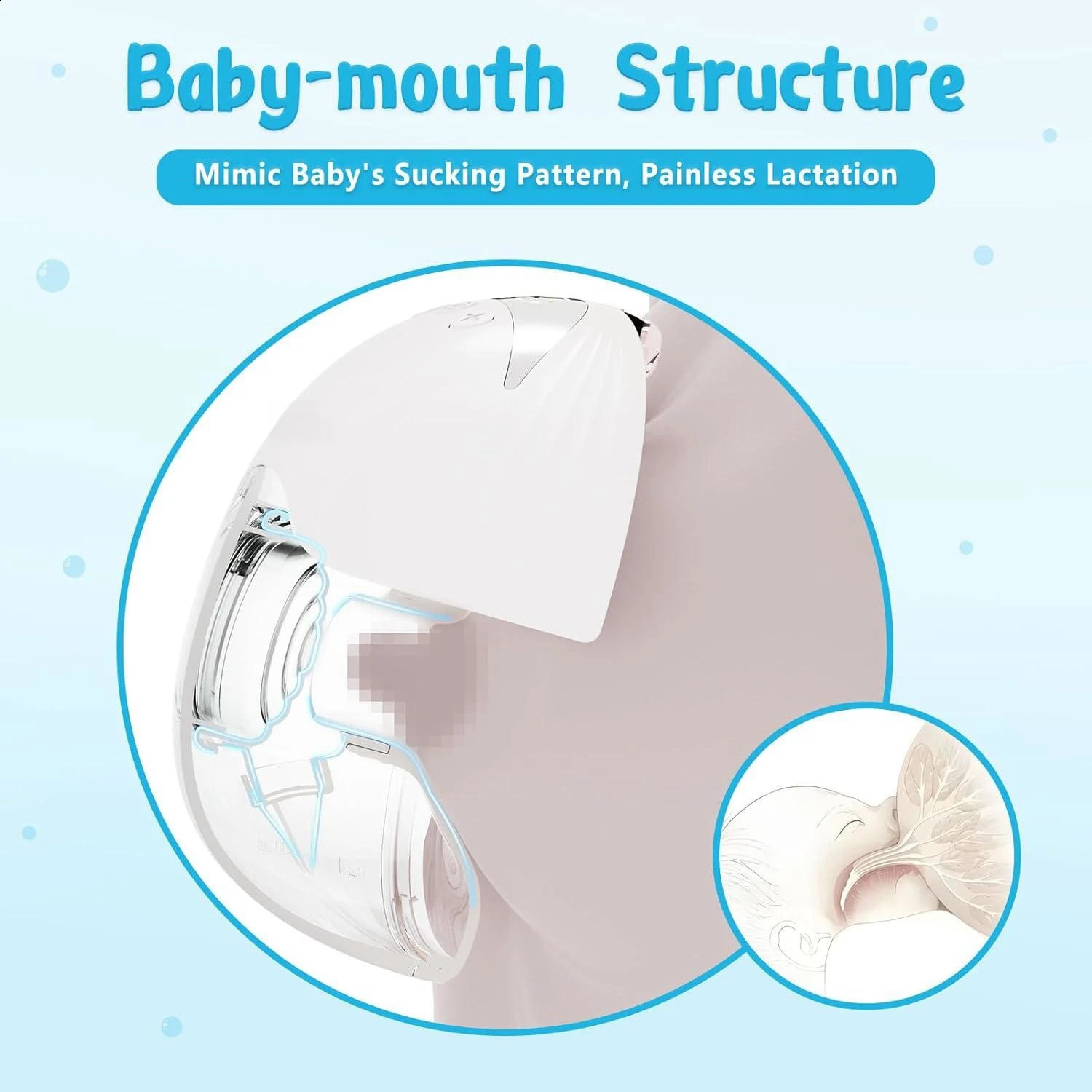 Electric Wearable Breastmilk Pump Handsfree BPA Free Low Noise Powerful Suction 4 Mode 12 Level Shell Shape Wireless Breast 250110