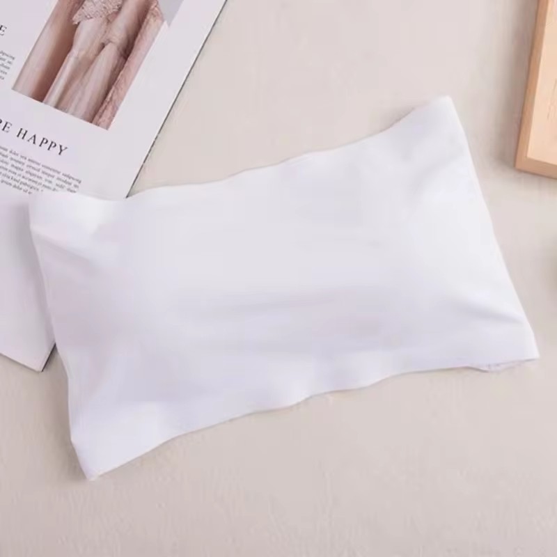 Women Traceless Bra Underwear Camisole Strapless Top Crop Top Back Buckle Strapless Underwire Black Free Size Soft Sports Sexy