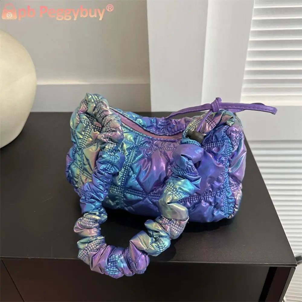 Women Padded Shoulder Bag Fashion Cloud Pleatd Versatile Quilted Crossbody Girl Stylish Purse 250107