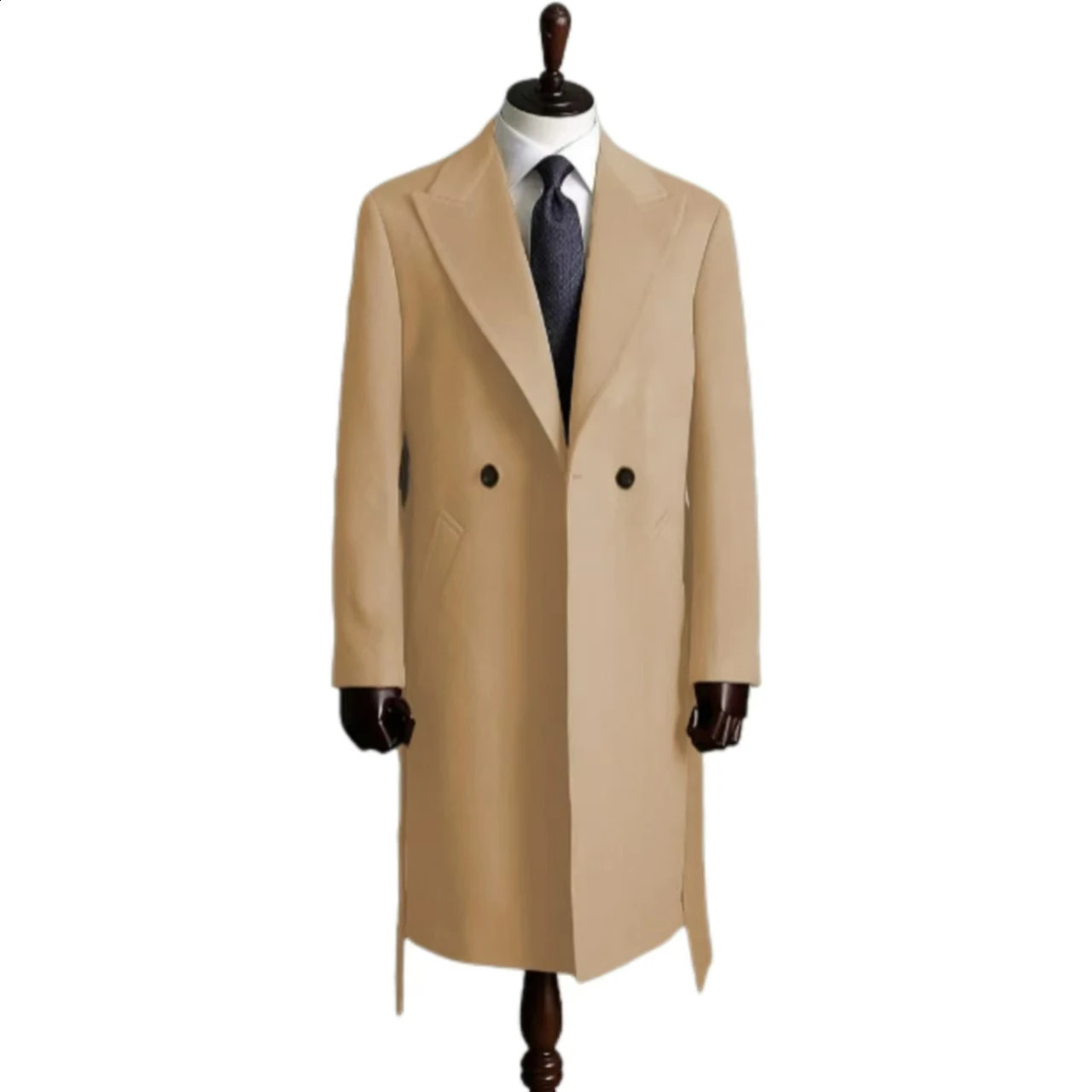 Modern trench coat for men comfortable winter jacket menfor Business leisure everyday lifeLapels coats 250107