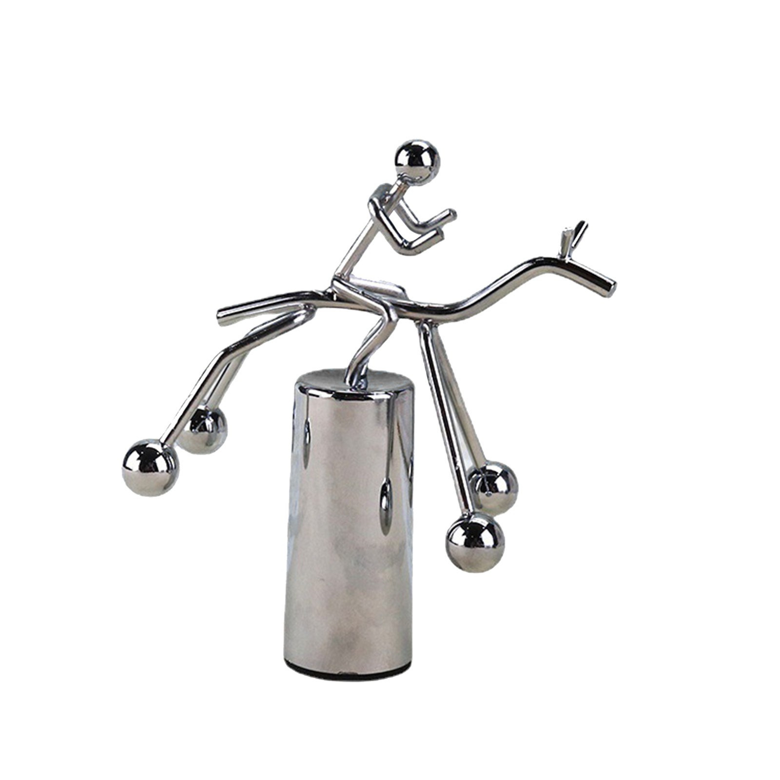 Iron Craft Horse Riding Newton Pendulum Perpetual Motion Newton's Cradle Funny Desk Decoration Accessories Best Gift For Friends