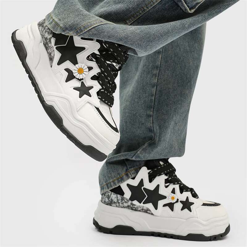 Popular Daisy Bread Heightened Matcake Women's Lefu Flat Indoor And Outdoor Casual Shoes Star Board Shoe