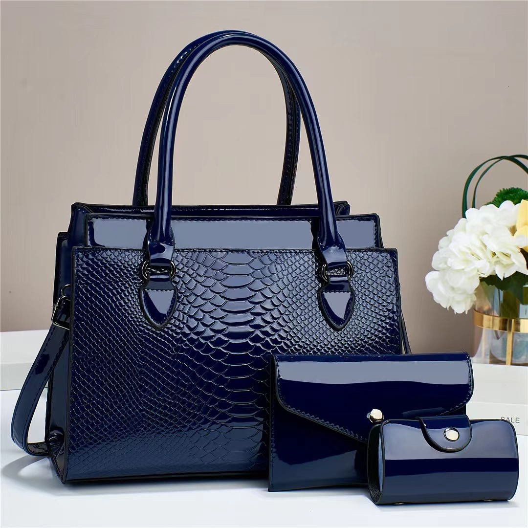 Mother And Child Bag 2025 New Fashion Multi Piece Set With Crocodile Pattern Single Designer Handbag Shoulder Crossbody Handbag