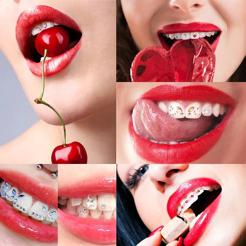 1Set Professional Tooth Gem Kit Diy Love Horse Eye Crystals Jewelry Kit Teeth Gem Kit Tooth Gems For Teeth Jewelry Starter 250107