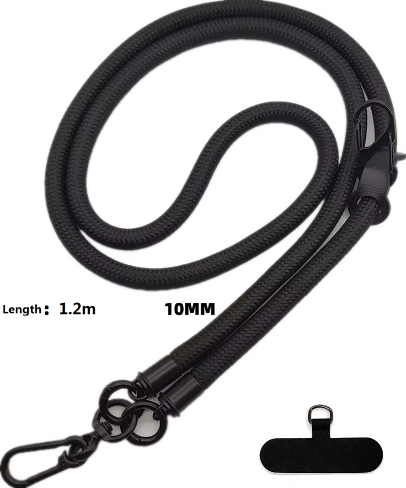 Factory Custom Roust High Quality Customized Color Phone Lanyards Stylish Unique Metal Hooks Roust High-Assistance Badge Holder Accessories